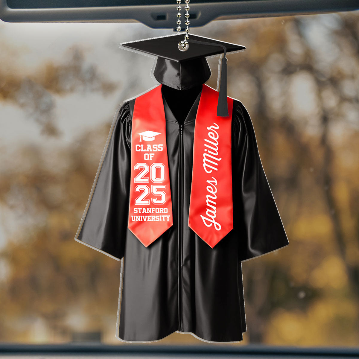 Happy Graduation - Personalized Car Ornament