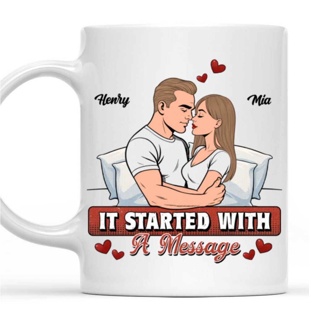 Custom Anniversary Keepsake Gifts For Couple • Where It Started - Personalized Coffee Mug