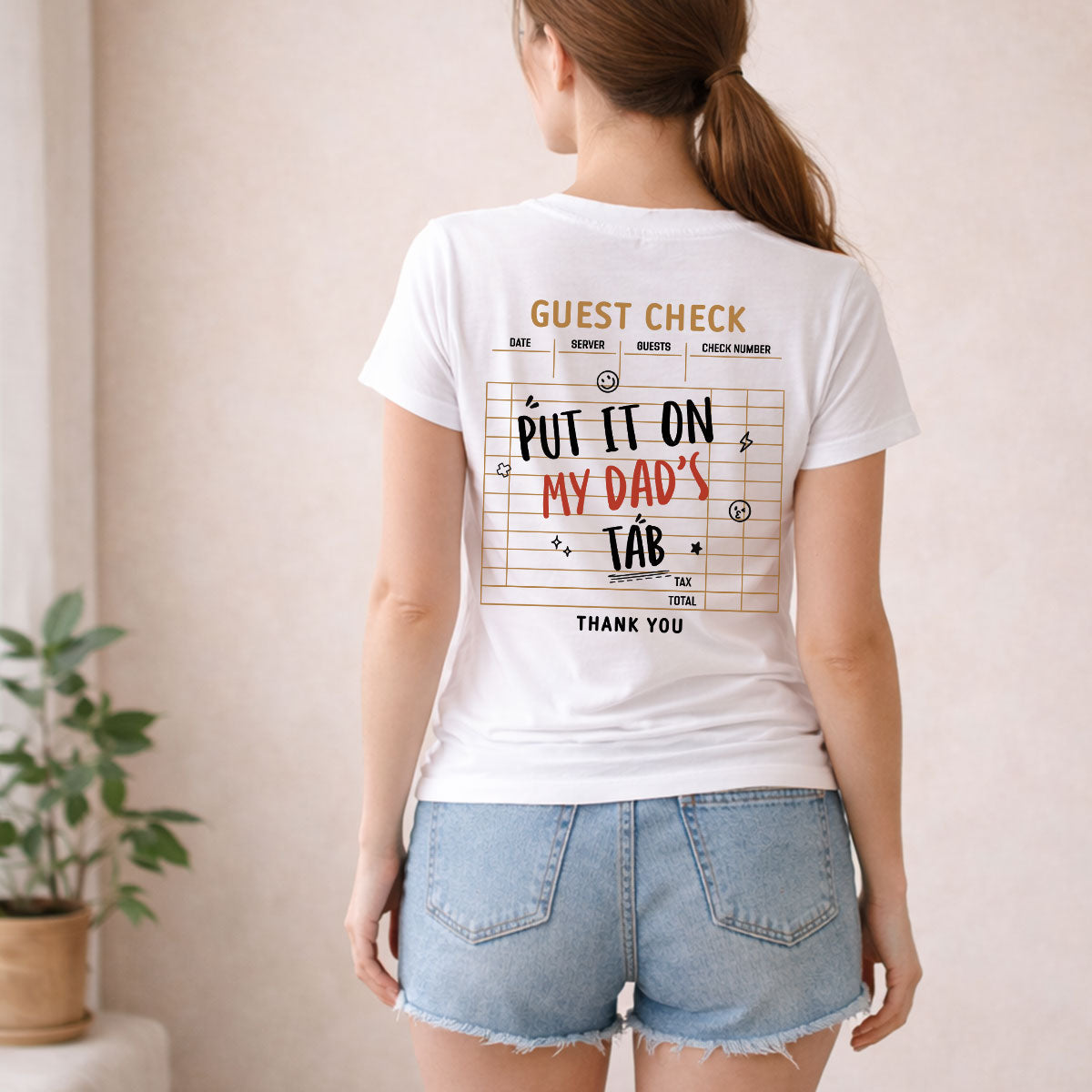 Custom Christmas & Birthday Keepsake Gift • Shopping Sponsored By Dad - Personalized Shirt