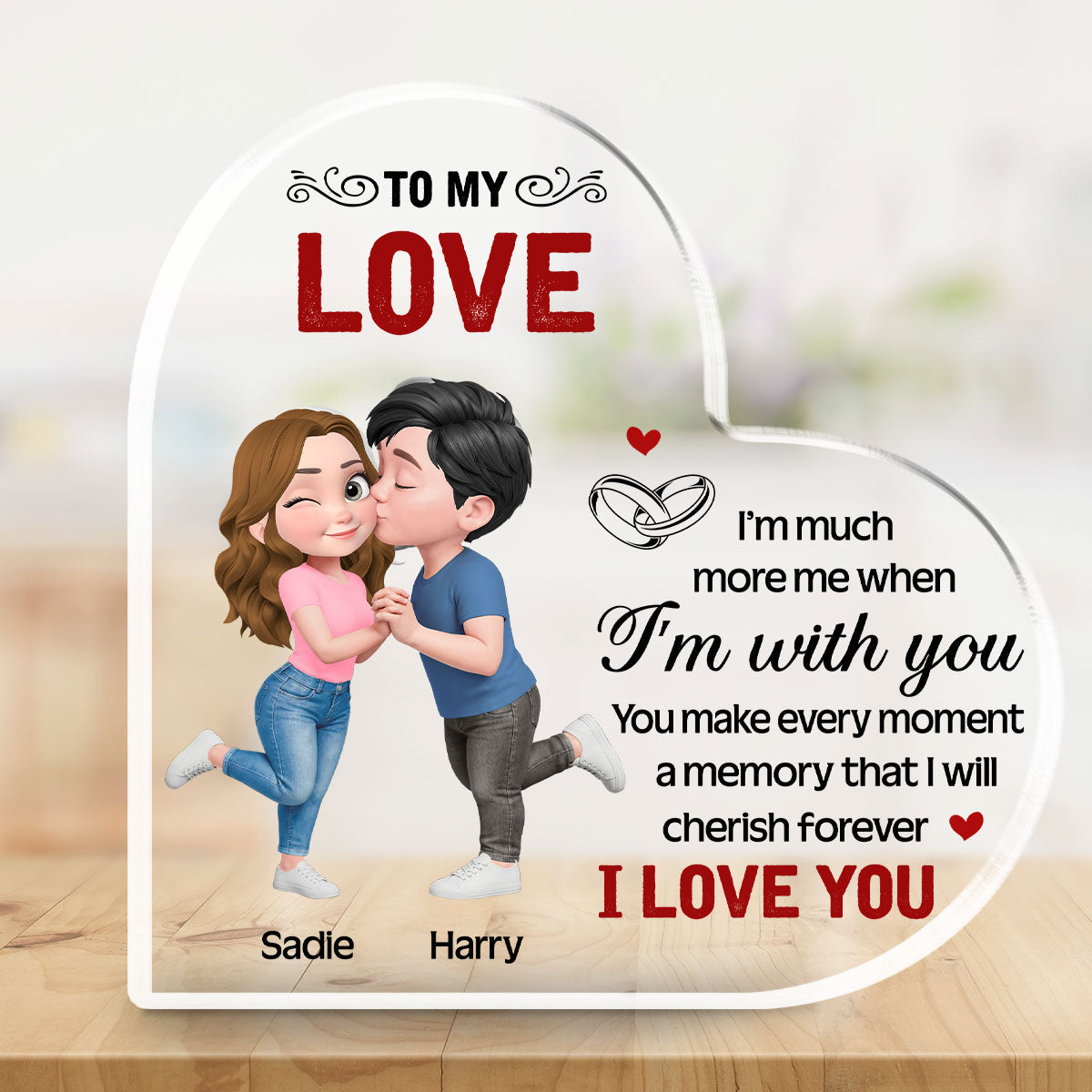 Custom Couple's Decor, Anniversary & Wedding Gift • You Make Life Beautiful Always - Personalized Acrylic Plaque