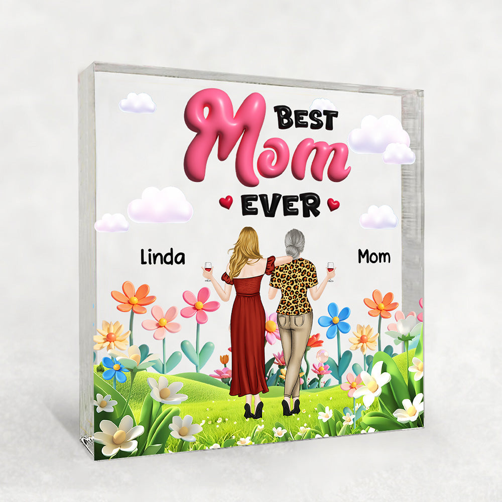 Custom Mother's Day Decor, Gift for Mom & Grandma • Great Motherly Love - Personalized Acrylic Plaque
