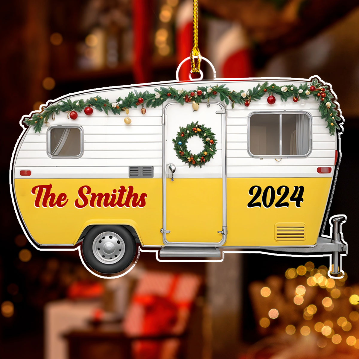 Custom Keepsake Christmas Ornament •  Our Camper - Personalized Acrylic Ornament
