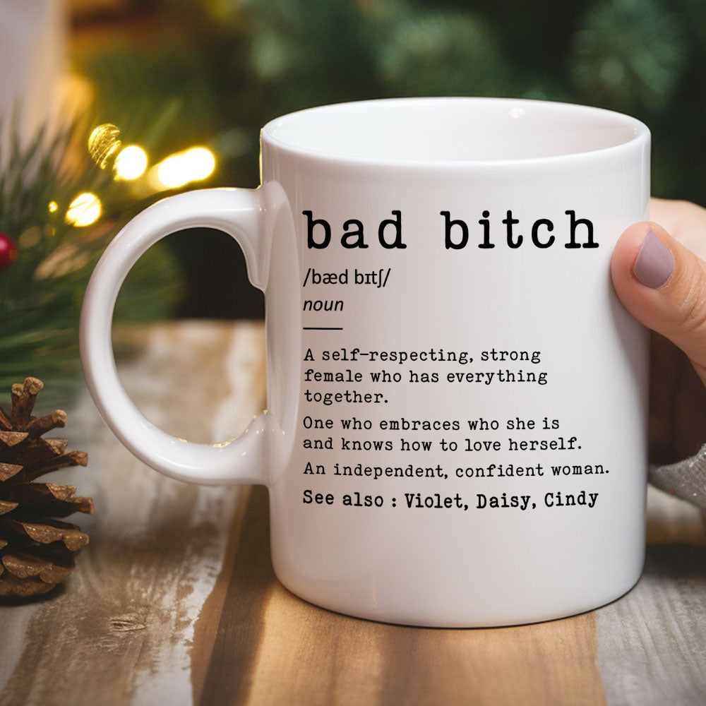 Custom Best Friend, Christmas & Birthday Friendship Keepsake Gift • Confident Queen - Personalized Coffee Mug