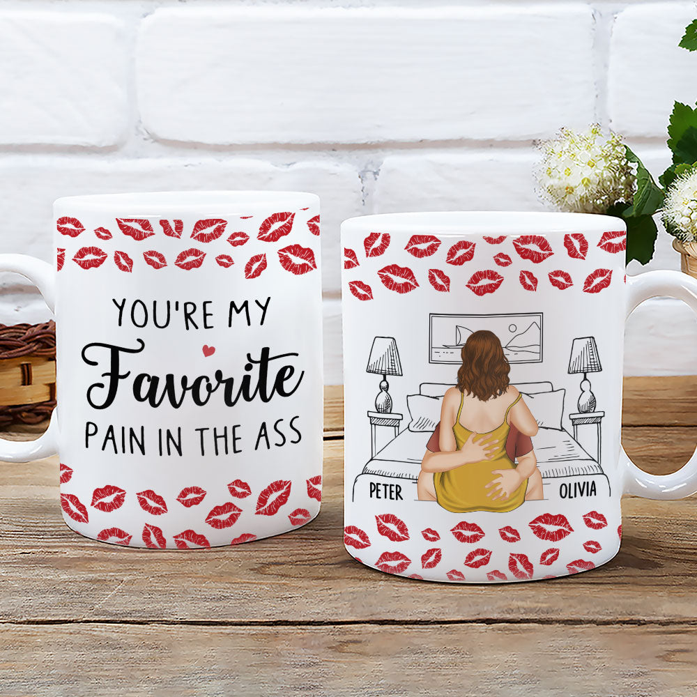 Custom Anniversary Keepsake Gifts For Couple • My Favourite Pain - Personalized Coffee Mug