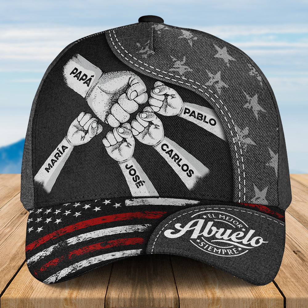 El Poder Del Abuelo Viene Del Amor - Gorra Clásica Personalizada