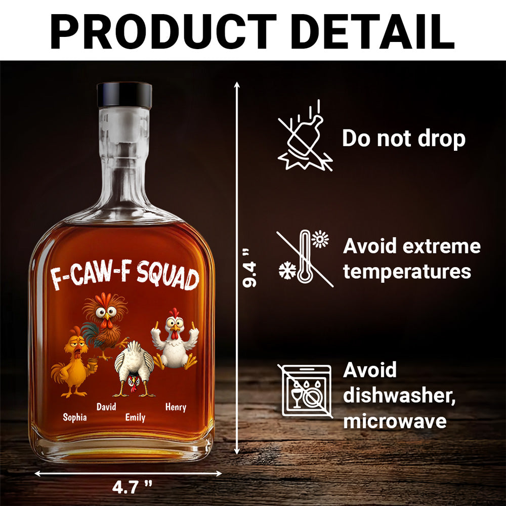 FACWF Squad - Personalized Spirits Decanter