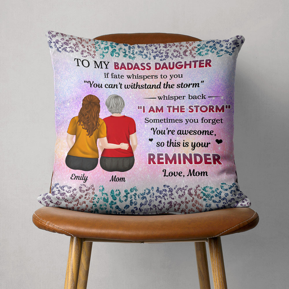From Mom To Badass Daughter - Personalized Pillow