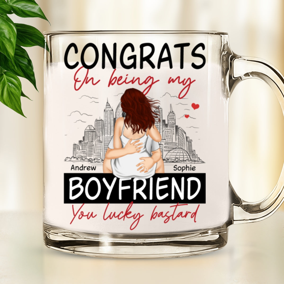 Custom Anniversary Keepsake Gifts For Couple • I Liked You - Personalized Glass Mug
