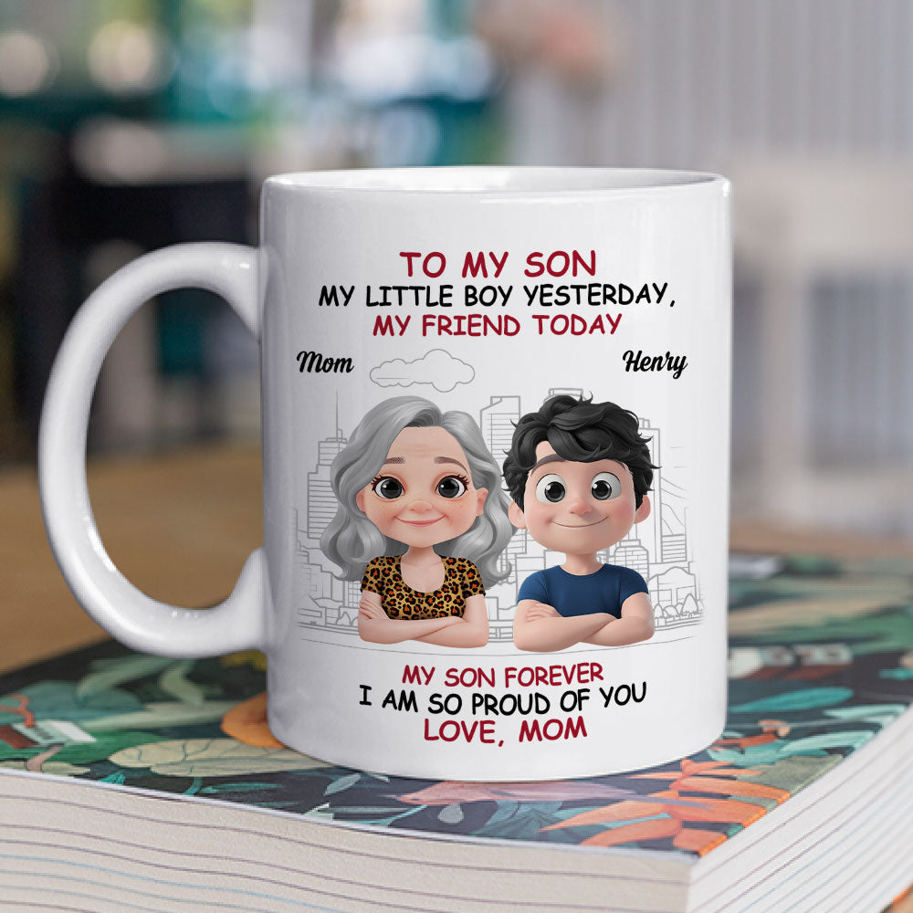 Custom Father's Day Gift For Son • Love You More Each Day Son - Personalized Coffee Mug
