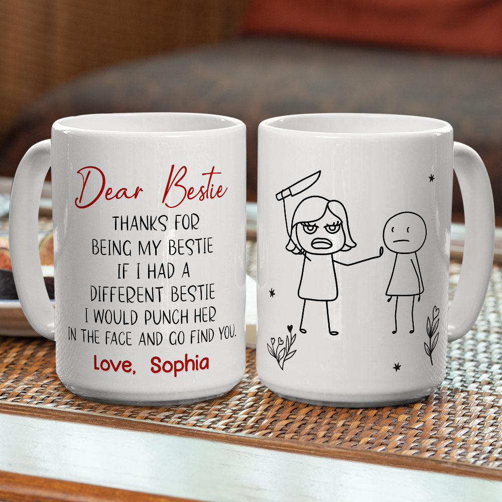 Custom Christmas & Birthday Gift for Brother & Sister • Stop Being Friend - Personalized Coffee Mug