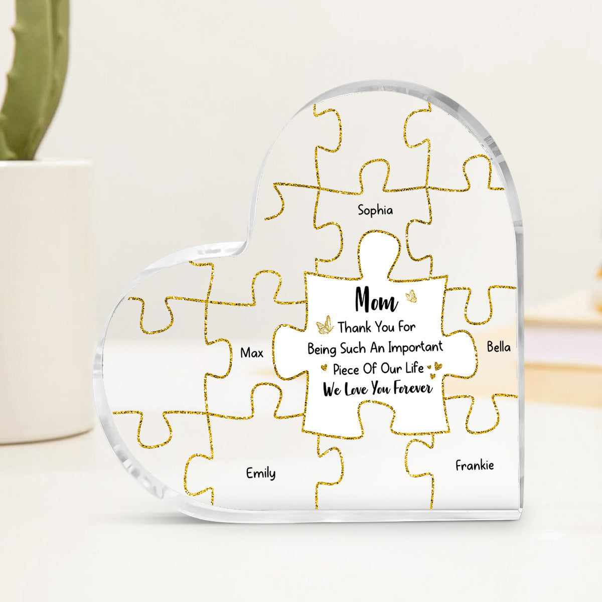 Custom Mother's Day Decor, Gift for Mom & Grandma • We Love You Forever - Personalized Acrylic Plaque