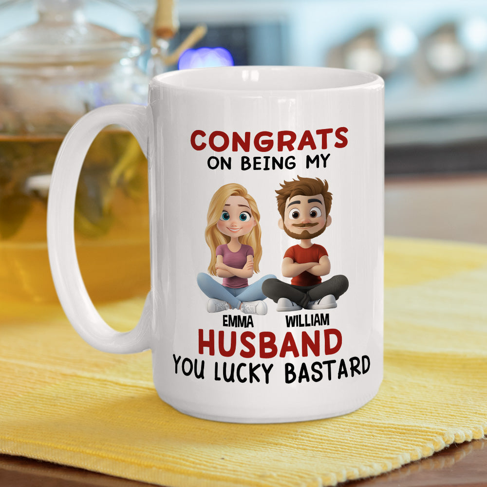 Custom Anniversary Keepsake Gifts For Couple • Being My Husband - Personalized Coffee Mug