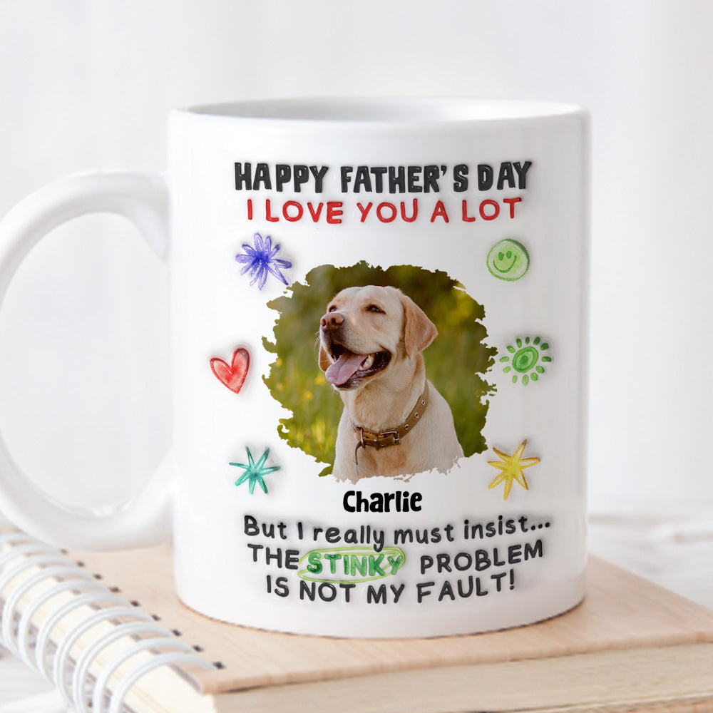 Custom Photo Christmas & Birthday Keepsake Gift • Believe Me Not My Fault Photo - Personalized 3D Inflated Effect Mug