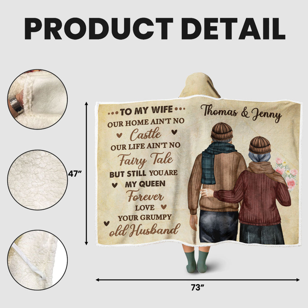 Your Husband - Personalized Hooded Blanket