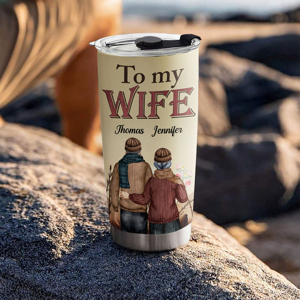 Custom Christmas Anniversary Gifts For Wife • Love You Longer - Personalized Tumbler