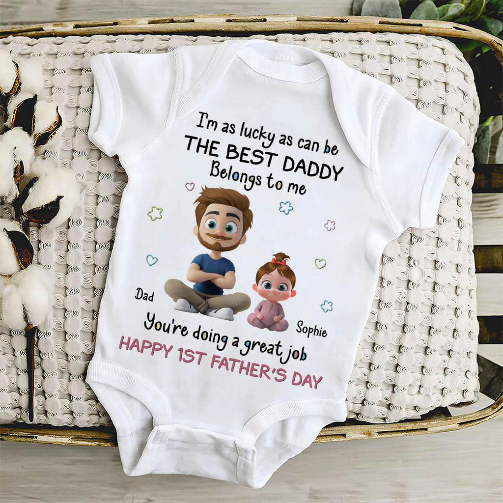 I Am Lucky Dad - Personalized Baby Onesie