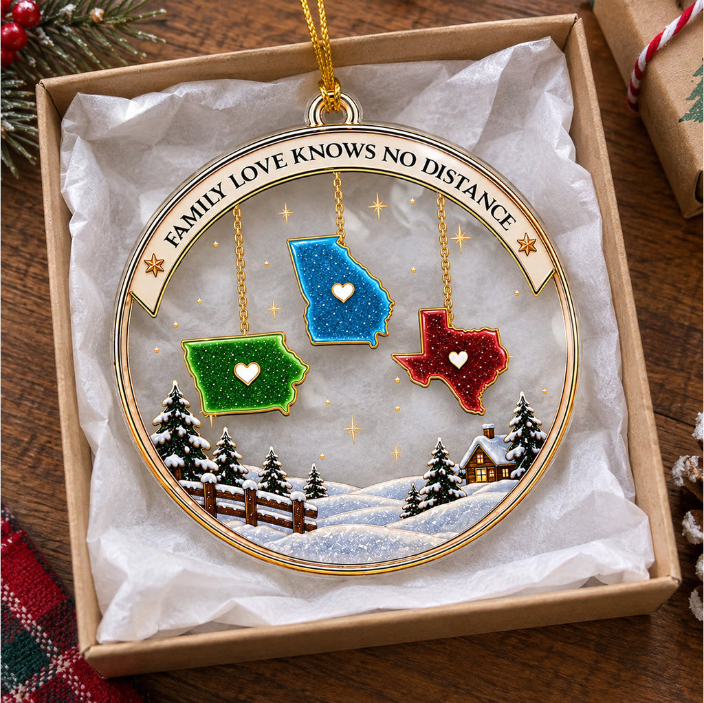 Custom Family Ornament, Christmas Gift for Family Members •  Our Family - Personalized Acrylic Ornament