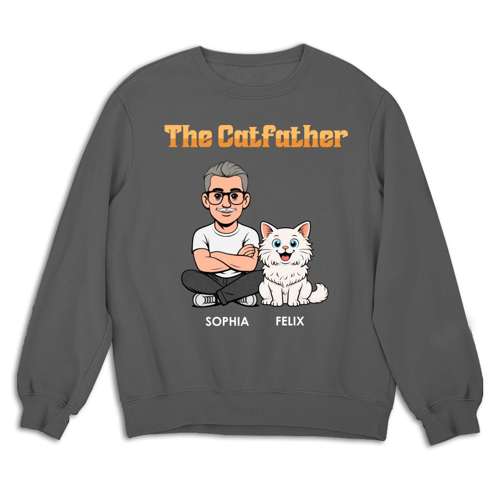 Custom Christmas & Birthday Keepsake Gift • The Catfather Retro - Personalized Shirt - Classic Tee