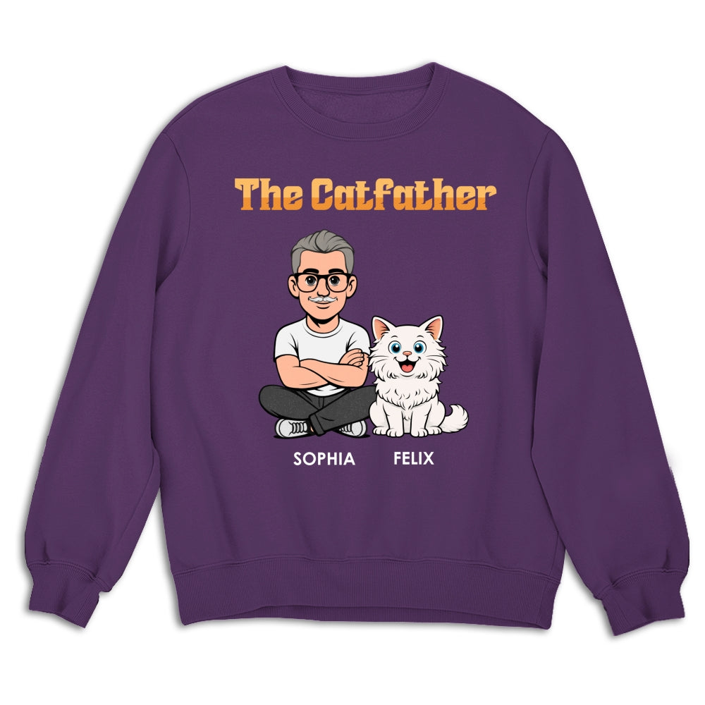 Custom Christmas & Birthday Keepsake Gift • The Catfather Retro - Personalized Shirt - Classic Tee
