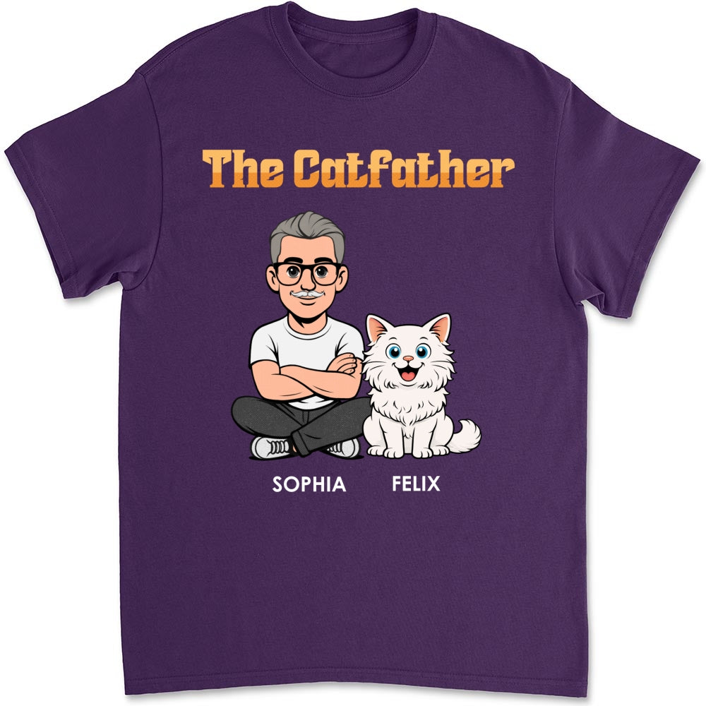 Custom Christmas & Birthday Keepsake Gift • The Catfather Retro - Personalized Shirt - Sweatshirt