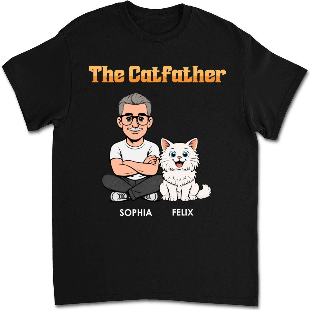 Custom Christmas & Birthday Keepsake Gift • The Catfather Retro - Personalized Shirt - Sweatshirt