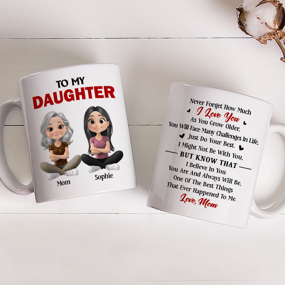 Custom Mother's Day Gift for Daughter • Just Do Your Best Daughter - Personalized Coffee Mug