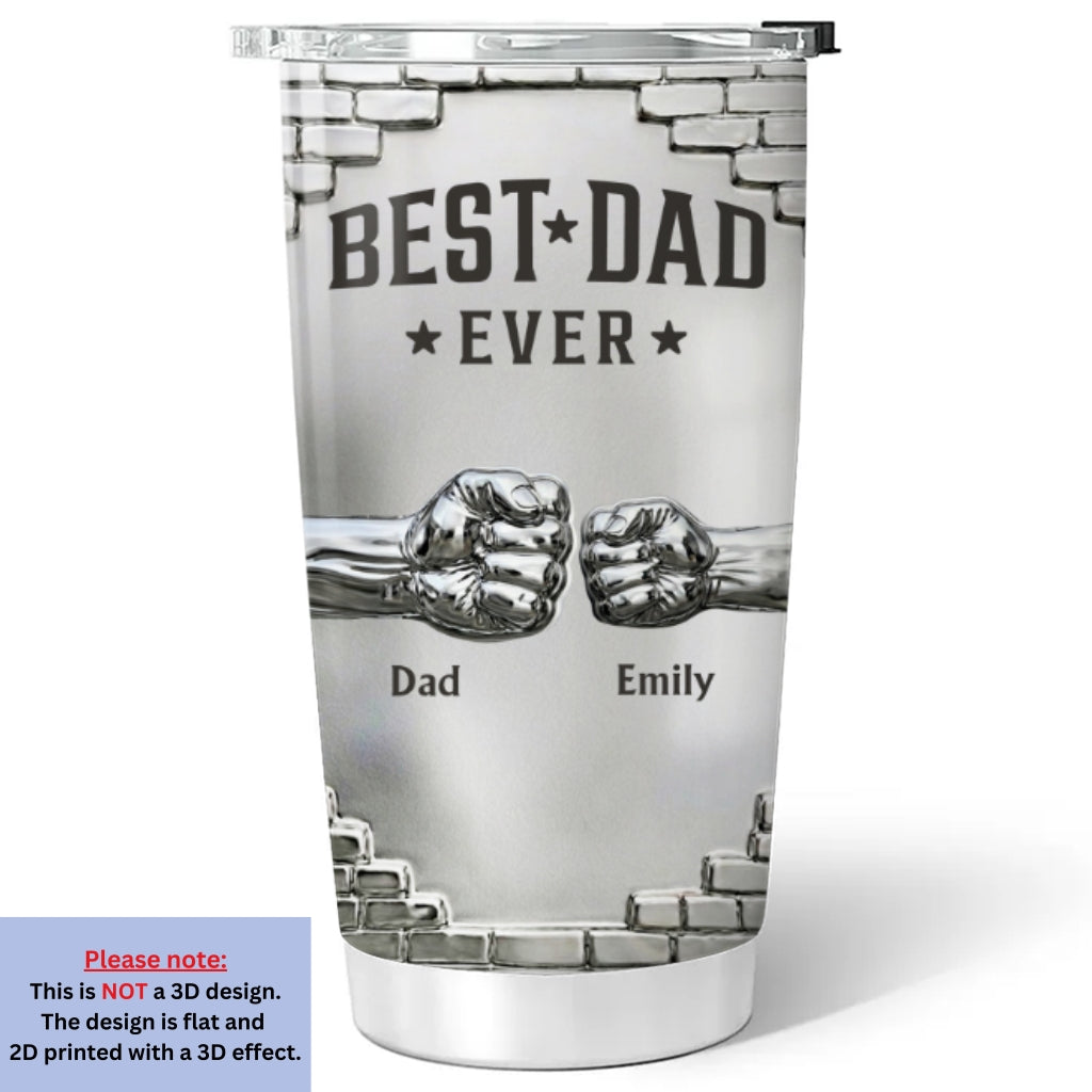 Custom Father's Day Birthday Gifts For Dad • Legendary Dad - Personalized 3D Effect Tumbler