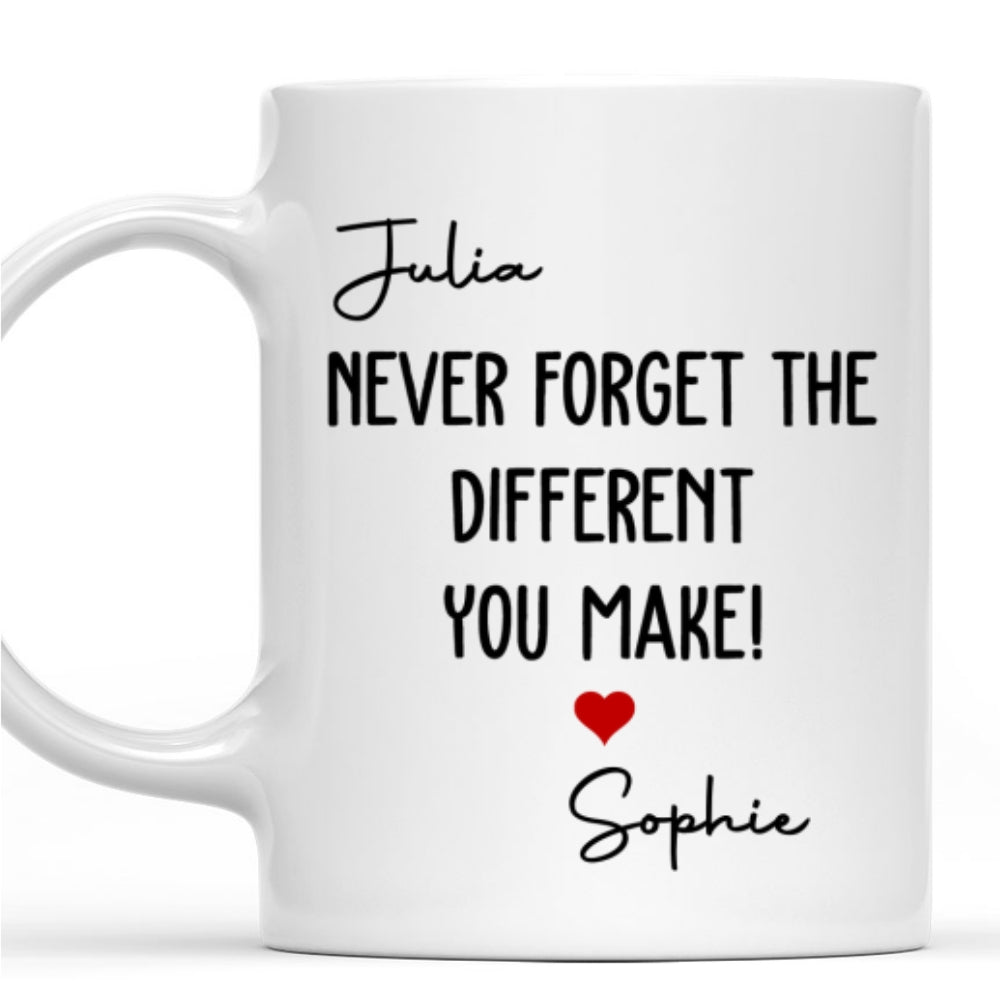 Custom Coworker, Christmas & Birthday Team Appreciation Gift • Never Forget - Personalized Coffee Mug