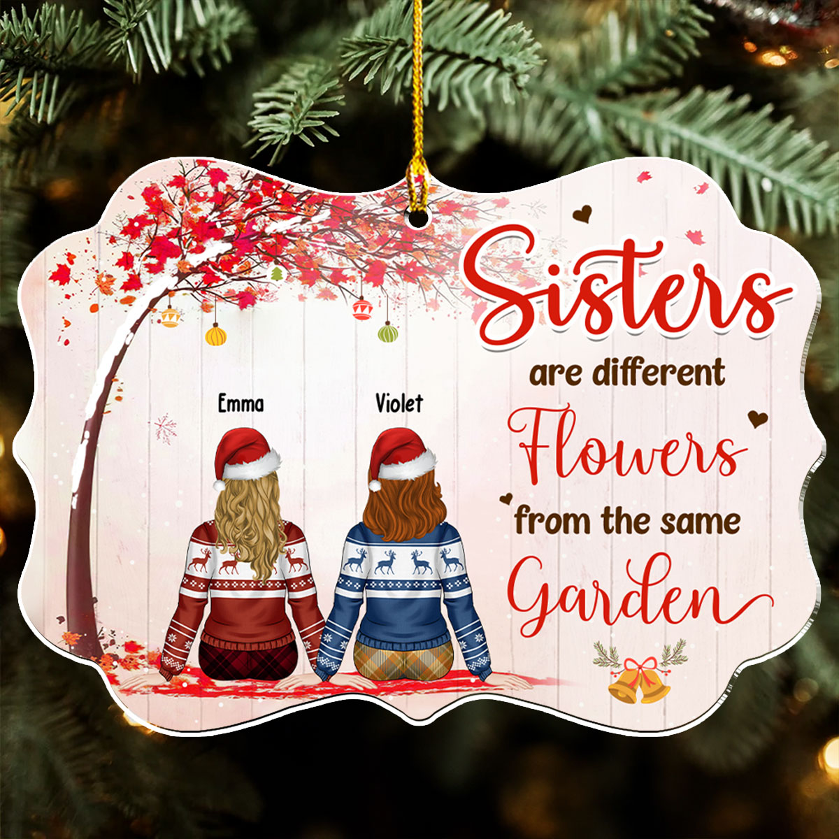 Custom Friendship Christmas Ornament, Best Friend Gift •  A Truly Great Friend - Personalized Acrylic Ornament