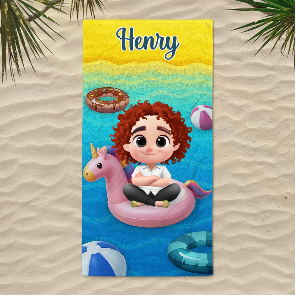 Summer Fun - Personalized Beach Towel