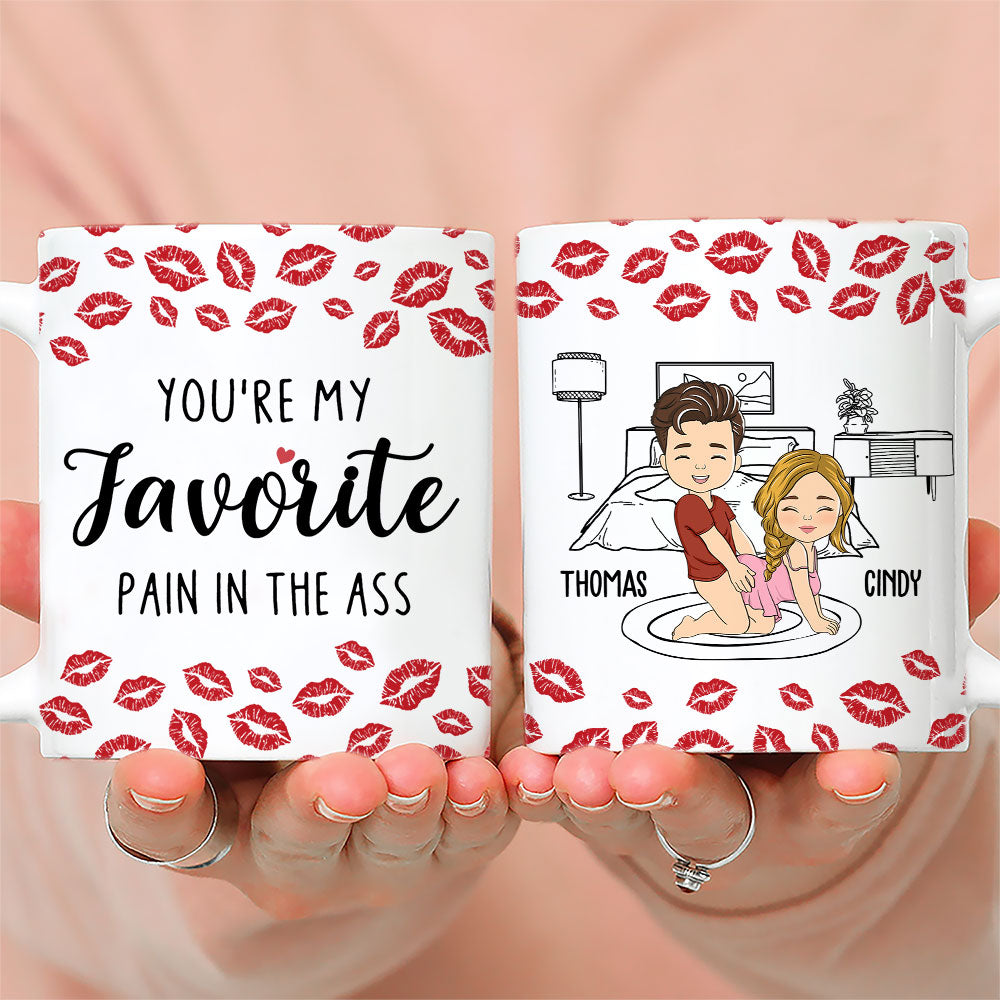 Custom Anniversary Keepsake Gifts For Couple • My Favourite Pain Husband - Personalized Mug