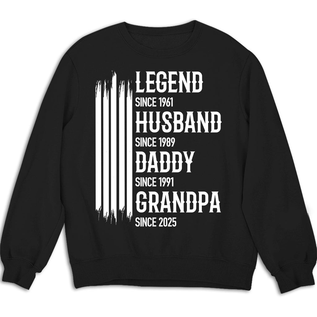 Custom Christmas & Birthday Gift for Dad, Grandpa • The Original Legend - Personalized Shirt