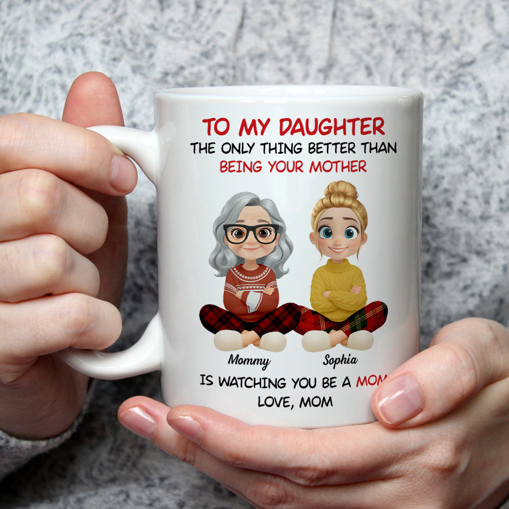 Custom Christmas & Birthday Keepsake Gift • Proud To Watch You Grow - Personalized Coffee Mug