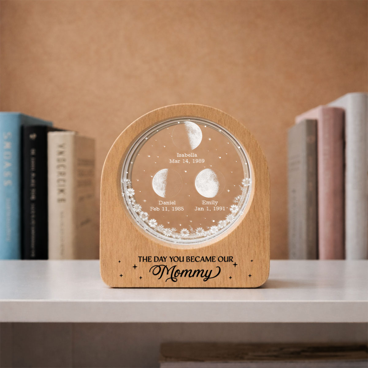 The Day Our Story Began - Personalized 3D Crystal Photo Portrait LED