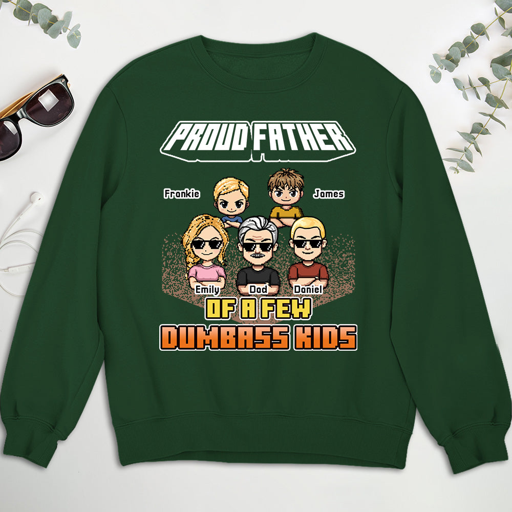 Custom Father's Day, Special Gift for Dad & Grandpa • Dumbass Kids Funny - Personalized Shirt