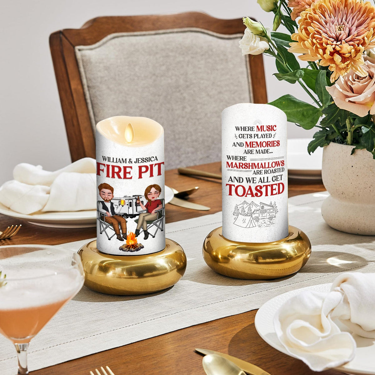 Fire Fit - Personalized LED Candle