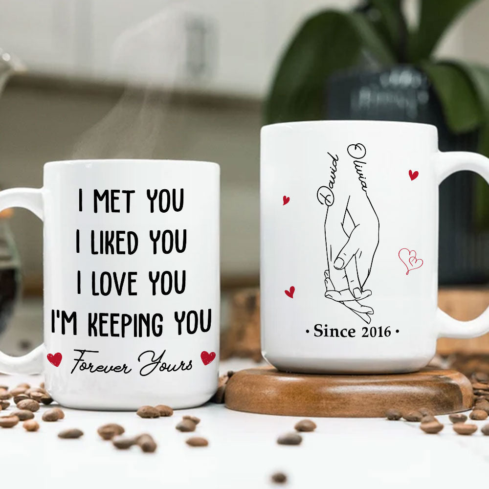 Custom Anniversary Keepsake Gifts For Couple • Since I Love You - Personalized Coffee Mug
