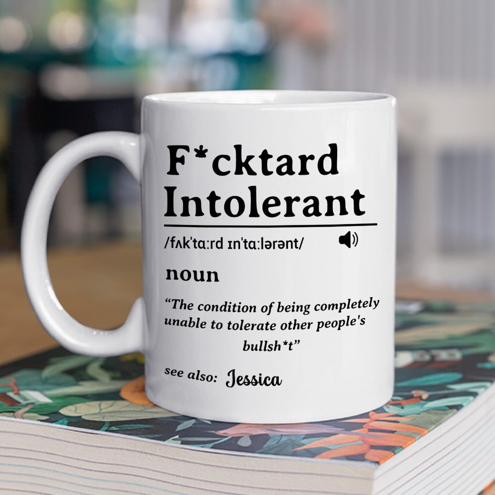 Custom Coworker, Christmas & Birthday Team Appreciation Gift • My Patience For Fools Ends - Personalized Coffee Mug