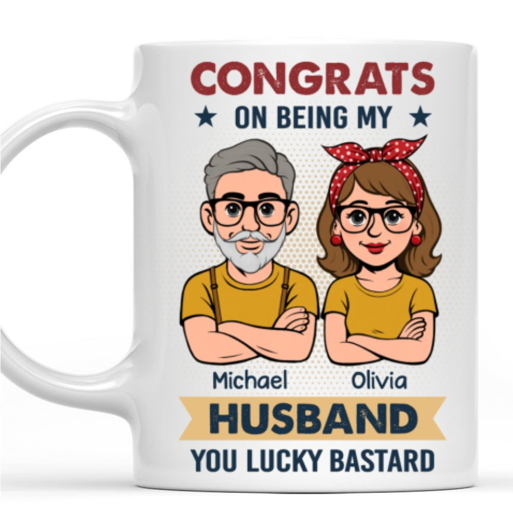 Custom Anniversary Keepsake Gifts For Couple • Congrats On Being Mine - Personalized Coffee Mug