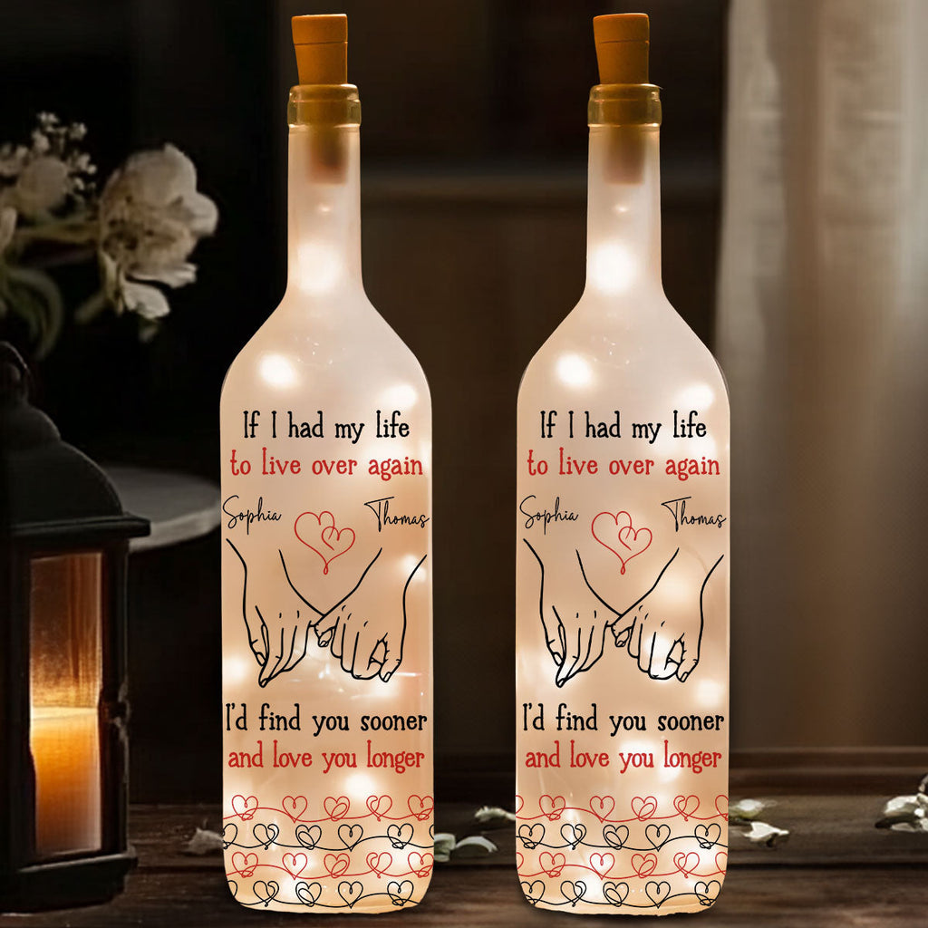 Love You Longer - Personalized Bottle Lamp