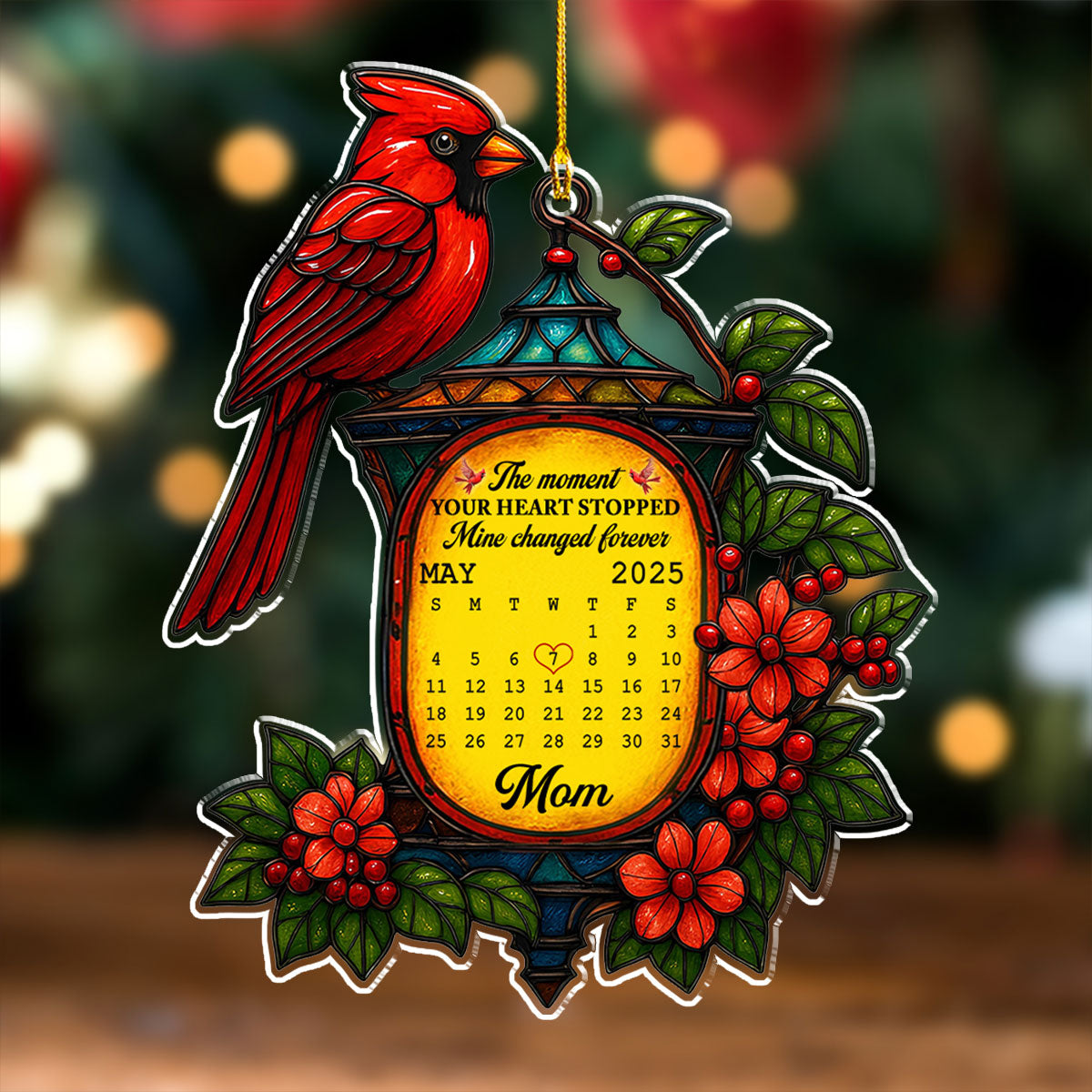 Custom Memorial Christmas Ornament, Sympathy Keepsake •  The Moment - Personalized Acrylic Ornament