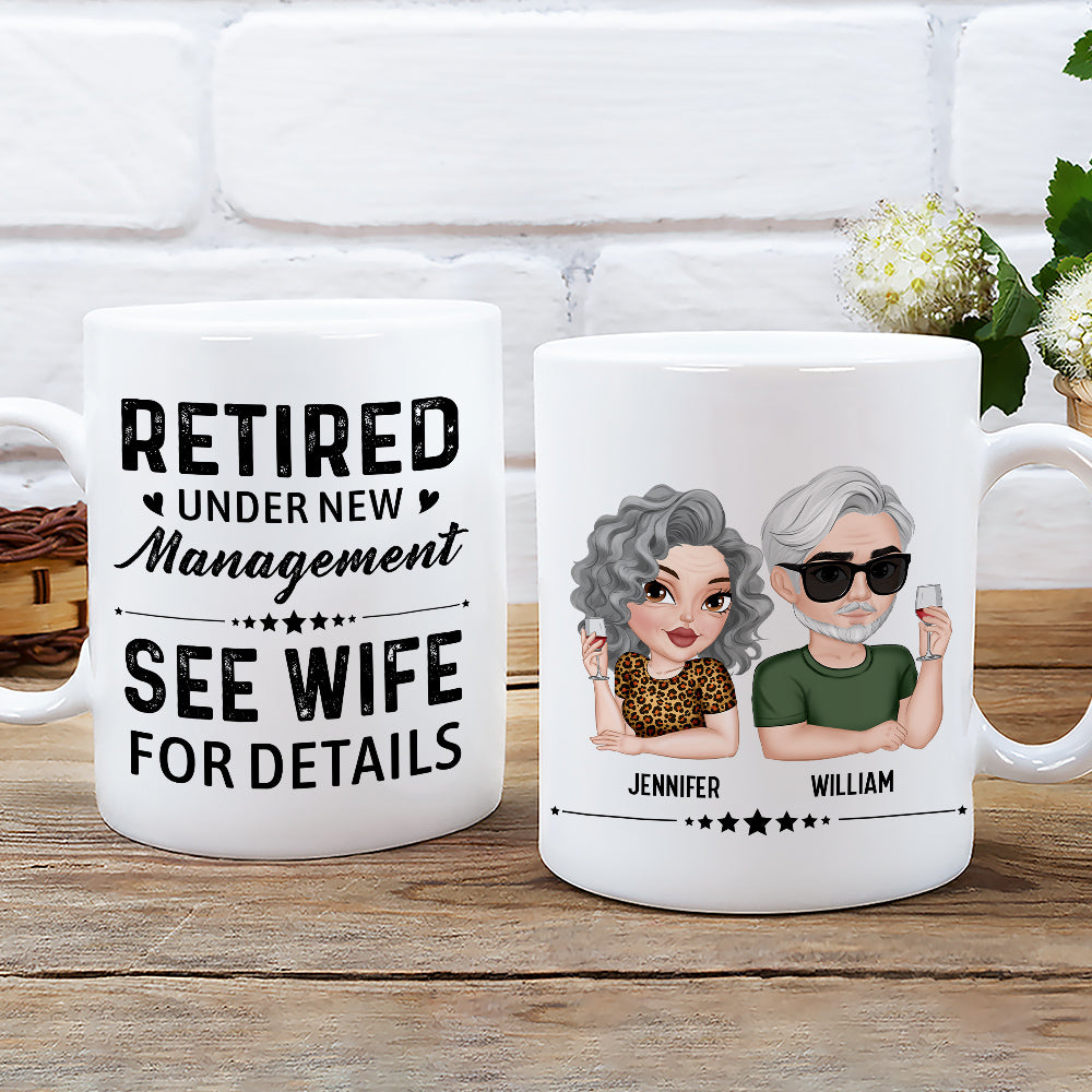 Custom Christmas & Birthday Gift for Dad • Under New Management - Personalized Coffee Mug