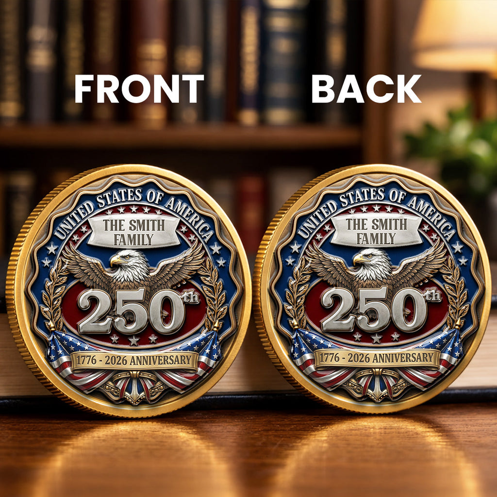 Proud To Be American - Personalized Commemorative Keepsake Coin