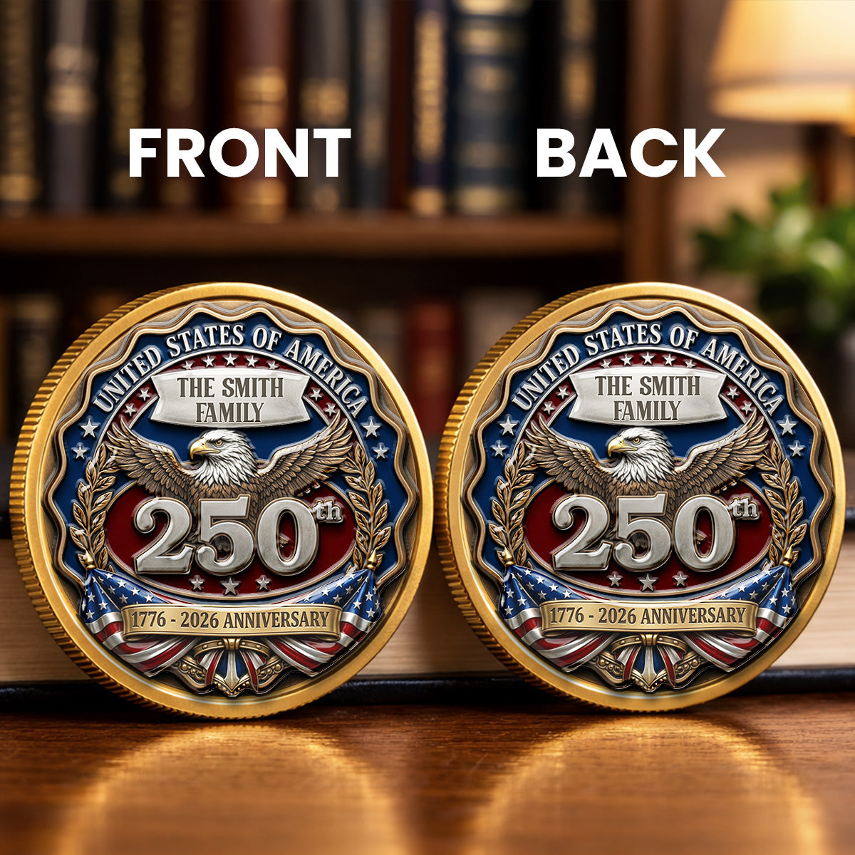 Proud To Be American - Personalized Commemorative Keepsake Coin