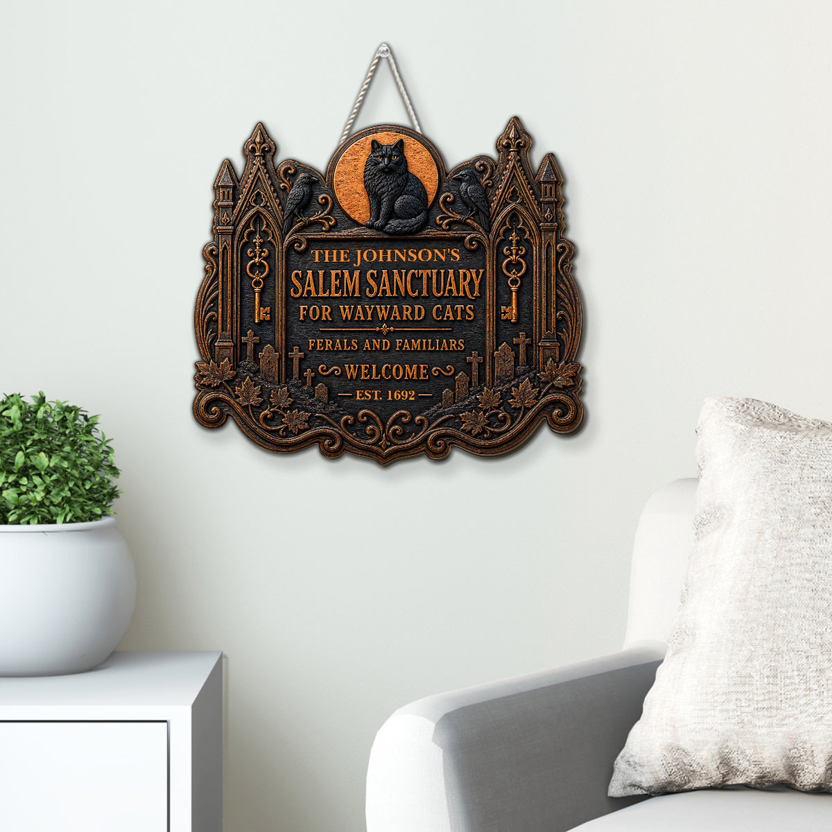 Welcome To Salem - Personalized Wood Sign
