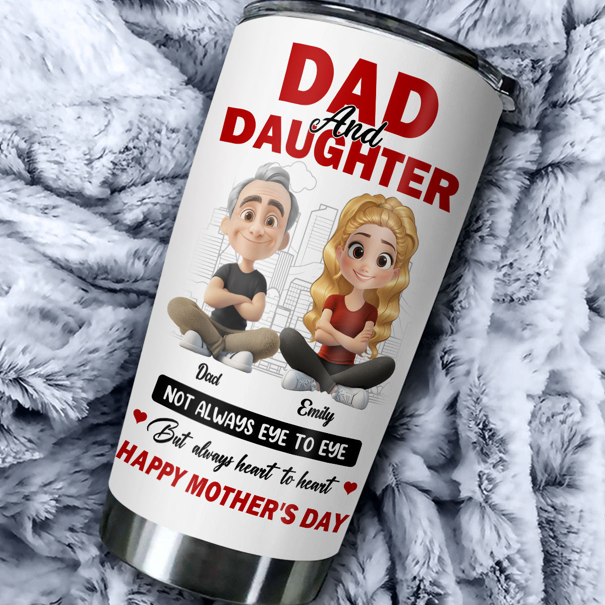 Custom Mother's Day Birthday Gifts For Daughter • Different Minds One Loving Bond - Personalized Tumbler