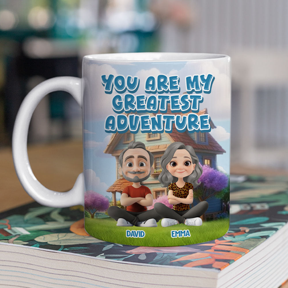 Custom Anniversary Keepsake Gifts For Couple • You Are My Greatest Adventure - Personalized Coffee Mug
