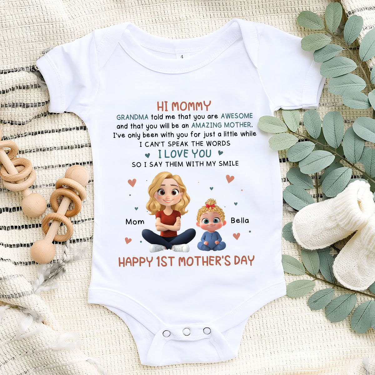 Grandma Told Me - Personalized Baby Onesie