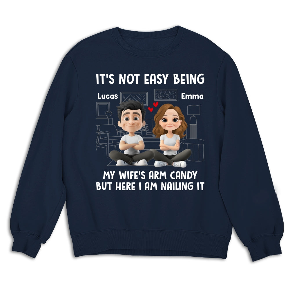 Custom Christmas Anniversary Keepsake Gifts For Husband • Wife Arm Candy - Personalized Shirt