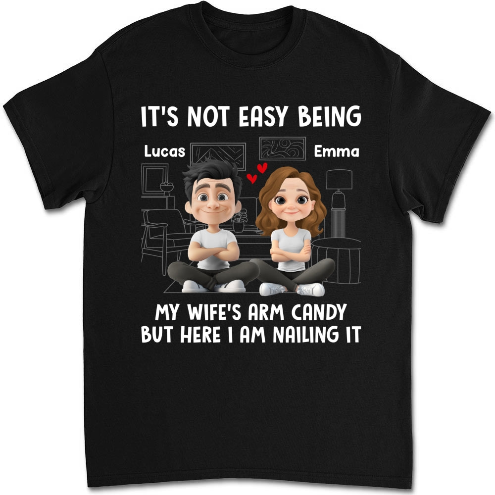 Custom Christmas Anniversary Keepsake Gifts For Husband • Wife Arm Candy - Personalized Shirt